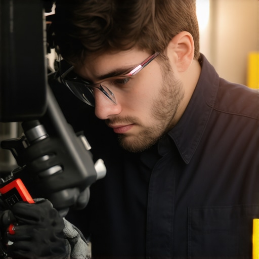 Technician using diagnostic tools to evaluate brake system performance