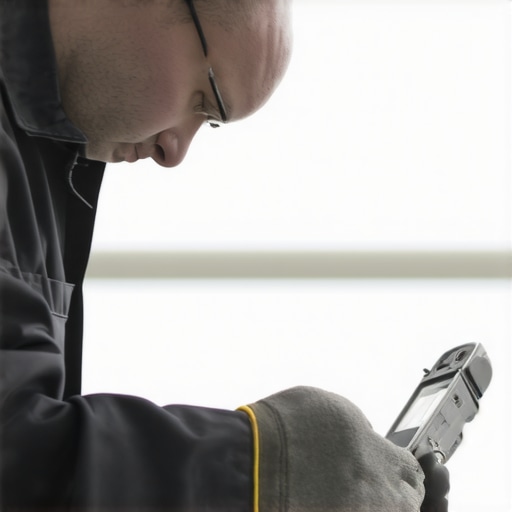 Technician calibrating brake sensors on a 2026 vehicle during maintenance.