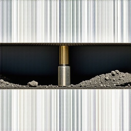 Inspection of Transmission Heat Sink in a Hot Environment Person inspecting a transmission heat sink outdoors with sunlight highlighting dust buildup.