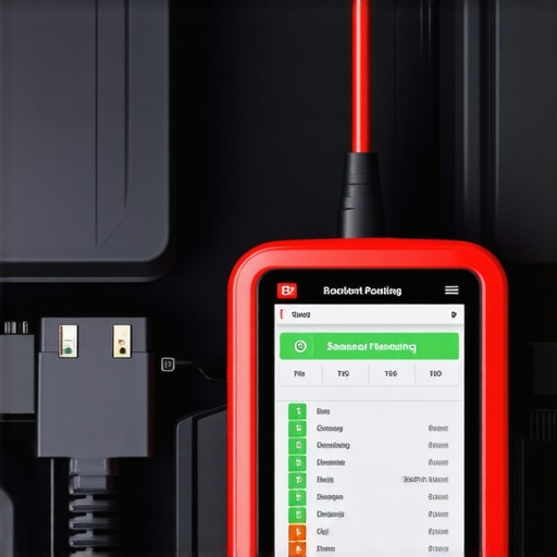 Technician connecting an OBD-II scanner to a 2026 vehicle's engine compartment for sensor diagnostics.