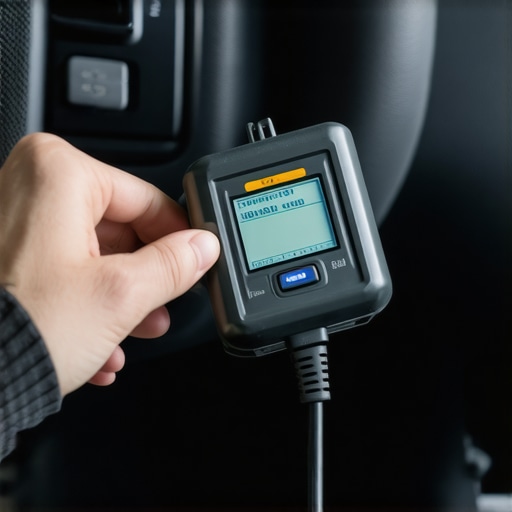 Mechanic scanning vehicle diagnostics with an OBD-II scanner