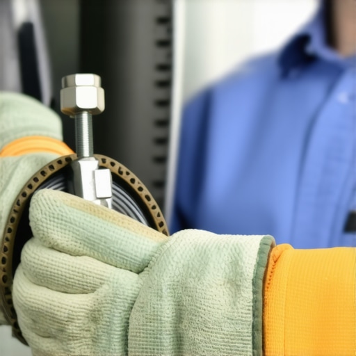 Mechanic checking tensioner pulley under the hood