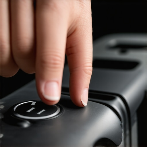 Technician applying lubricant to a car's gear shifter mechanism