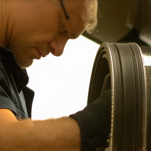Inspecting Belts and Pulleys for Noise Sources Mechanic checking accessory belts and pulleys under the hood of a car.