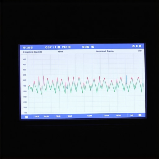 Close up of an OBD-II scanner displaying real-time vehicle data for engine maintenance