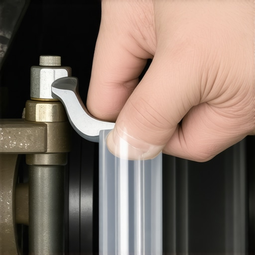 Brake Bleeding Procedure Mechanic bleeding air from a car brake system using a bleeder valve and clear tube.