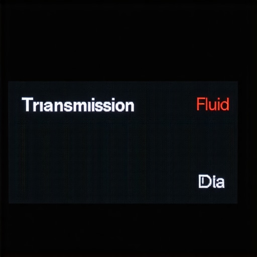 OBD2 scanner showing live transmission fluid temperature on a dashboard