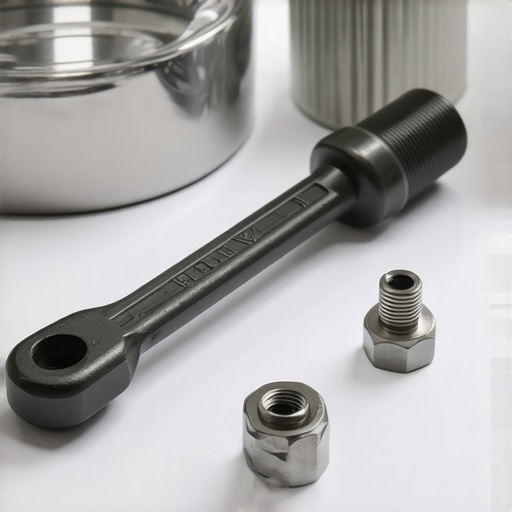 A split-beam torque wrench used for precise car maintenance to prevent stripped bolts.